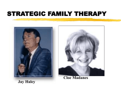 strategic family therapy