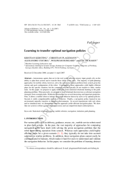 Learning to transfer optimal navigation policies
