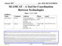 January 2007 - IEEE 802 LAN/MAN Standards Committee