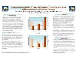 Mindfulness as Predictor of Treatment Outcome