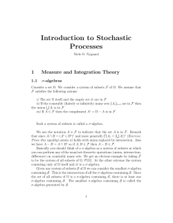 Introduction to Stochastic Processes