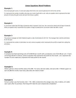 Linear Equations Word Problems Example 4