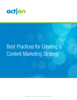 Best Practices for Creating a Content Marketing Strategy