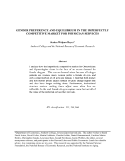 gender preference and equilibrium