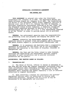 INTERLOCAL COOPERATION AGREEMENT FOR MUTUAL AID