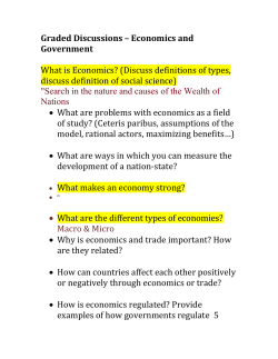Graded Discussions – Economics and - mohammed
