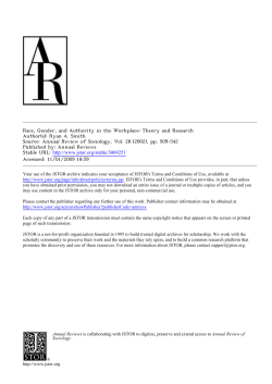 Race, Gender, and Authority in the Workplace: Theory and