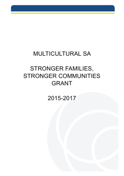 multicultural sa stronger families, stronger communities grant 2015