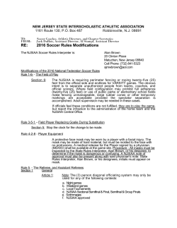 Soccer Rules Modifications