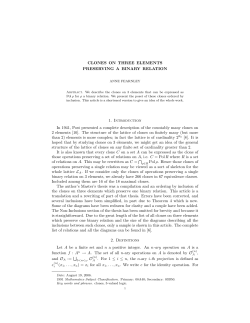 CLONES ON THREE ELEMENTS PRESERVING A BINARY