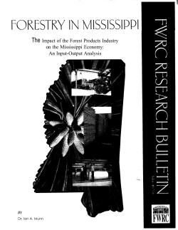 The lmpact of the Forest Products Industry on the Mississippi Economy