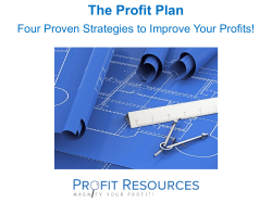 The Profit Plan