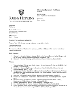 553.620 - Johns Hopkins Carey Business School