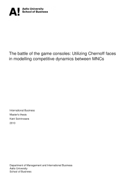 The battle of the game consoles: Utilizing Chernoff - Aalto