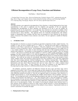 Efficient Decomposition of Large Fuzzy Functions and Relations