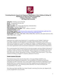 ECD 211 - San Diego State University