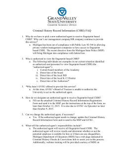 Criminal History Record Information FAQs