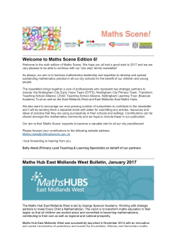 Maths Scene Issue 6 - February 2017