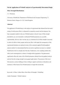 Thomason JL Pure On the application of Weibull Analysis to