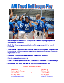 Play competitive baseball every week without paying