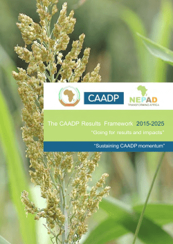 The CAADP Results Framework 2015-2025 - Turkey