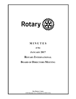Board minutes - My Rotary