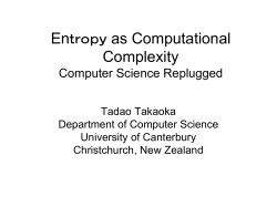seminar 2010. - University of Canterbury