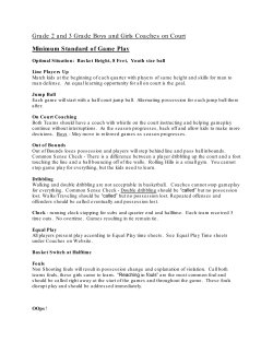 2nd and 3rd Grade Minimum Standard of Pla