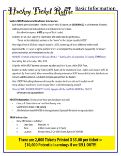 Hockey Ticket Raffle