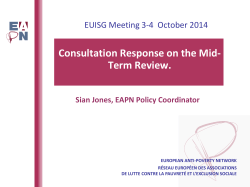 EAPN: Fighting for a Social Europe Free of Poverty