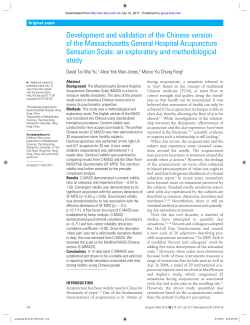 Development and validation of the Chinese version of the