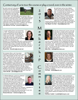 Contact any of us to tour the course or play a round, even in the winter.