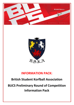 British Student Korfball Association BUCS Preliminary Round of