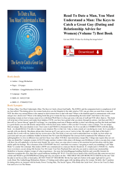 Read To Date a Man, You Must Understand a Man