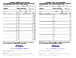 PSPL Game day Roster