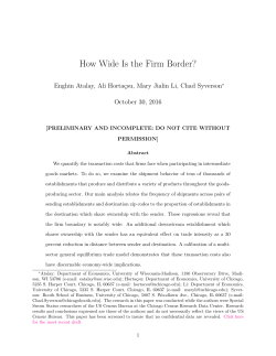 How Wide Is the Firm Border? - American Economic Association