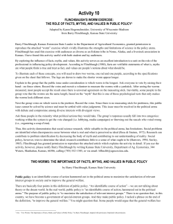 The Role of Facts, Myths, and Values in Public