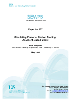 Simulating Personal Carbon Trading: An Agent