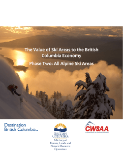 The Value of Ski Areas to the British Columbia Economy Phase Two