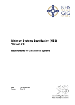 MSS v2.0 - Health in Wales