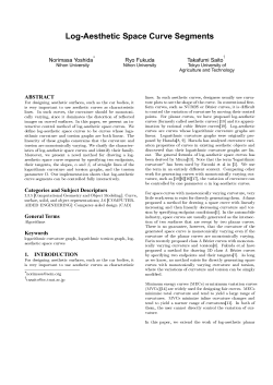 Log-Aesthetic Space Curve Segments