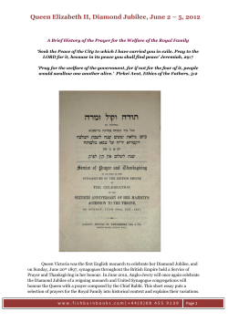 Queen Elizabeth II, Diamond Jubilee, June 2 &ndash; 5