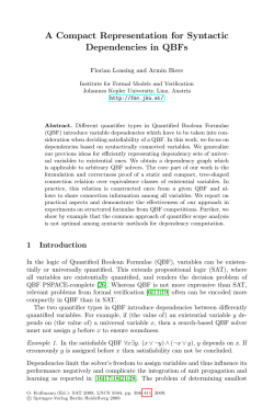 A Compact Representation for Syntactic Dependencies in QBFs