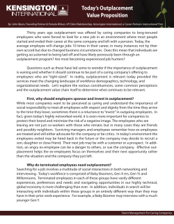 Today`s Outplacement Value Proposition