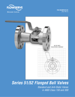 Series 51/52 Flanged Ball Valves