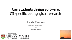 Can students design software: CS specific pedag