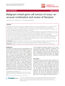 Malignant mixed germ cell tumour of ovary