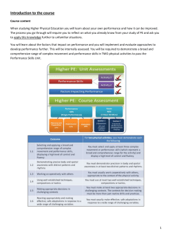 Higher PE Course Notes