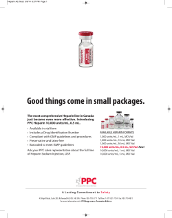 Introducing PPC Heparin 10000 units/mL, 0.5 mL