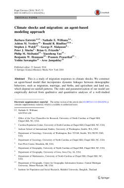 Climate shocks and migration: an agent